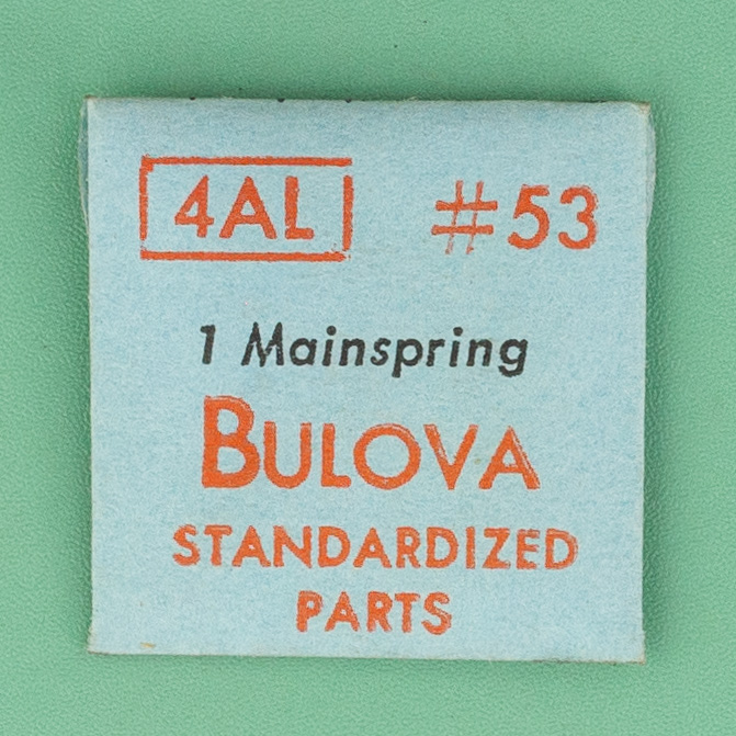 Genuine Bulova Part 53 Mainspring 4AL 5AP NOS 0207
