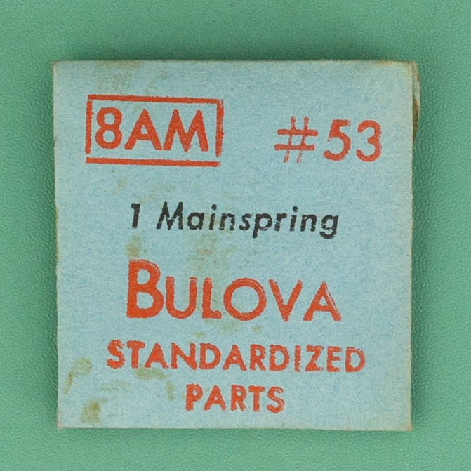 Genuine Bulova Part 53 Mainspring 8AM 8AZ NOS 0232
