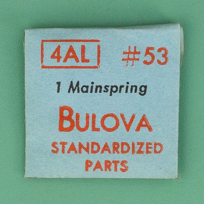 Genuine Bulova Part 53 Mainspring 4AL 5AP NOS 0234