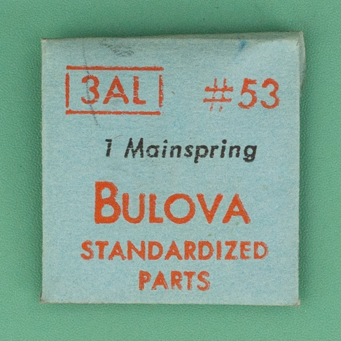 Genuine Bulova Part 53 Mainspring 3AL NOS 0238