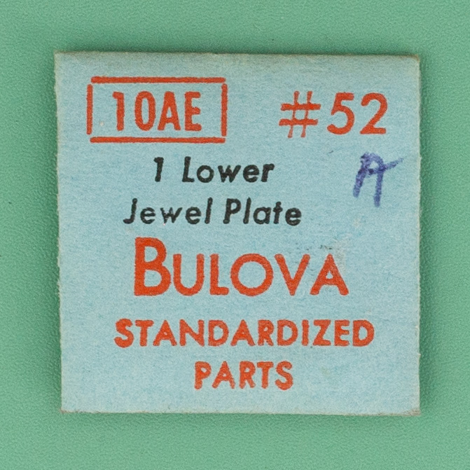 Gen Bulova Part 52 Lower Jewel Plate 10AE 10AECS 10AH 10AN 10ANCS 10AX 10AXCS NO