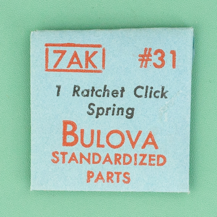 Gen Bulova Part 31 Ratchet Click Spring 7AK 10AK 10BH NOS 003
