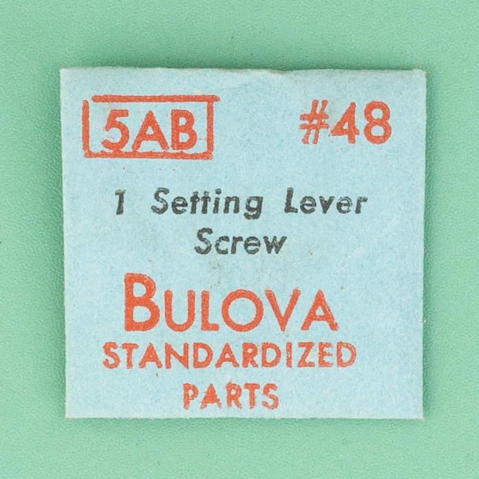 Gen Bulova Part 48 Setting Lever Screw 5AB 5AC 5AF NOS 009