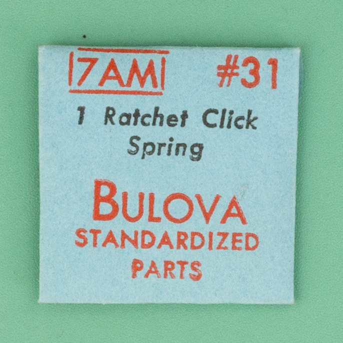 Gen Bulova Part 31 Click Spring 7AD 7AM 7BS 7BU NOS 025