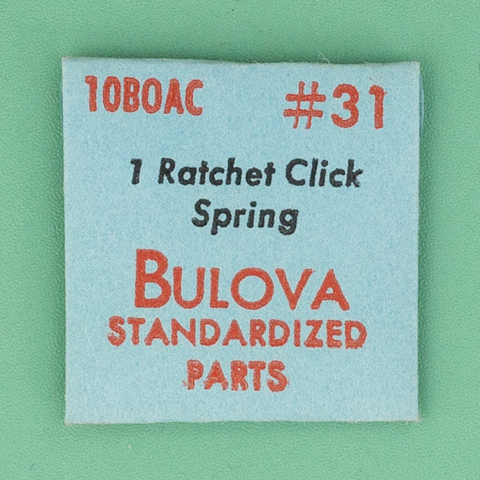 Gen Bulova Part 31 Click Spring 10BOAC 10BPAC 10BNCH 10BP NOS 031