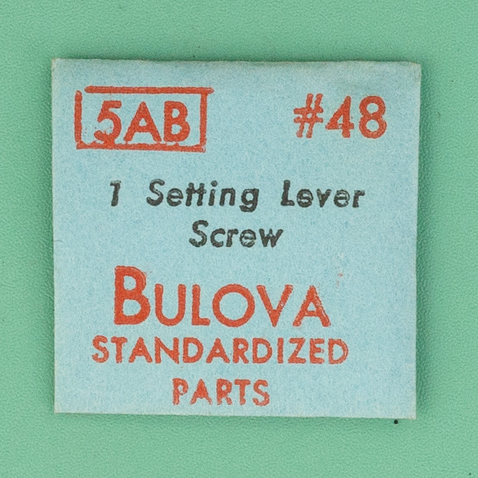 Genuine Bulova Part 48 Setting Lever Screw 5AB 5AC 5AF NOS 032