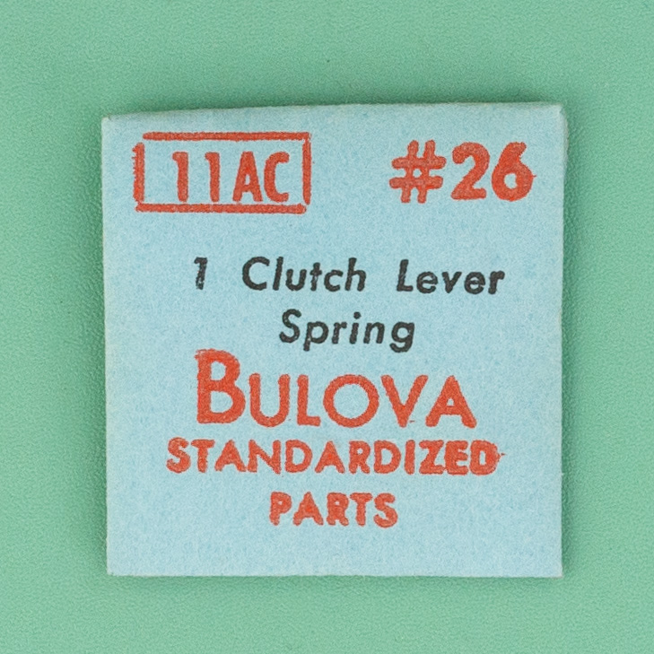Genuine Bulova Part 26 Clutch Lever Spring 10CBAC 11AC 11ACC NOS 040