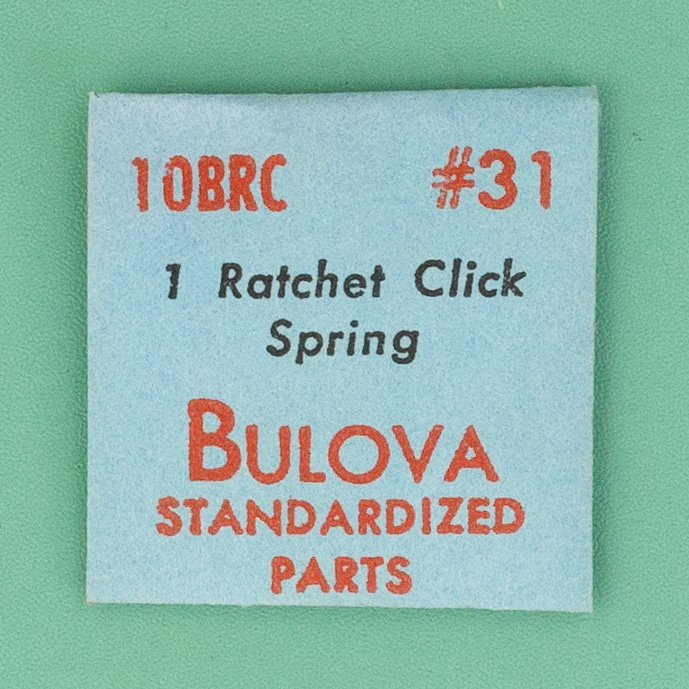 Genuine Bulova Part 31 Ratchet Click Spring 10BRC 10CSC 9AR 9AS NOS 044