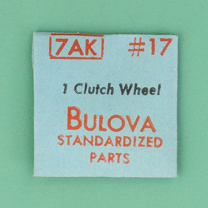 Genuine Bulova Part 17 Clutch Castle Wheel 10AK 10BH 10BM 7AK NOS 046