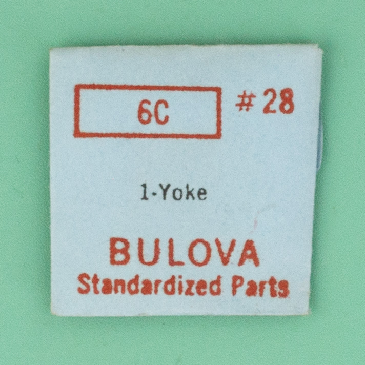 Genuine Bulova Part 28 Yoke 6A 6C NOS New Old Stock 0085