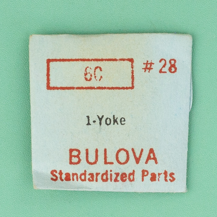 Genuine Bulova Part 28 Yoke 6A 6C NOS New Old Stock 0086