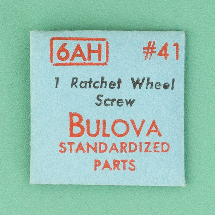 Gen Bulova Part 41 Ratchet Wheel Screw 6AH 6AHC 6BK 6BKC NOS 0089