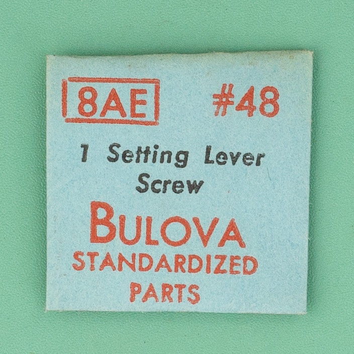 Genuine Bulova Part 48 Setting Lever Screw 8AC 8AE NOS 0094