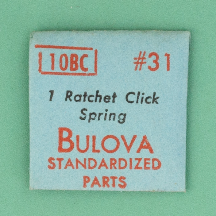 Gen Bulova Part 31 Ratchet Click Spring 10BC 10BCC 10BS 10BT 10BTC NOS 0098