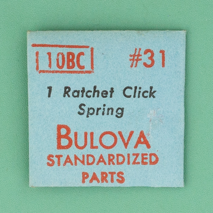 Gen Bulova Part 31 Ratchet Click Spring 10BC 10BCC 10BS 10BT 10BTC NOS 0099