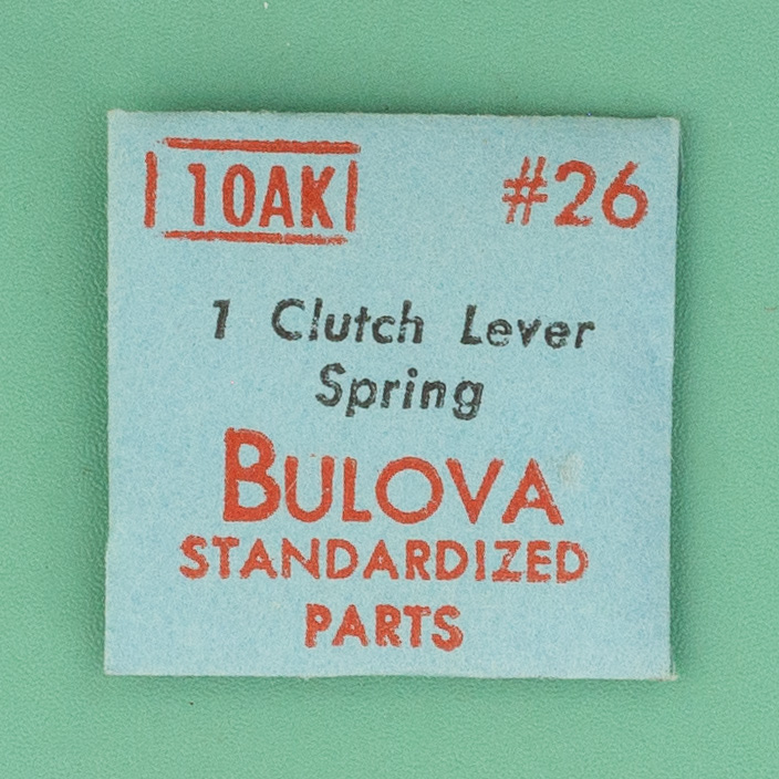 Genuine Bulova Part 26 Clutch Lever Spring 10AK 10BH NOS 00104