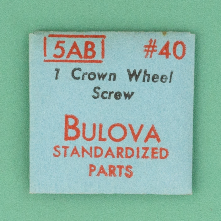 Genuine Bulova Part 40 Crown Wheel Screw 5AB 5AC 5AF NOS 00108