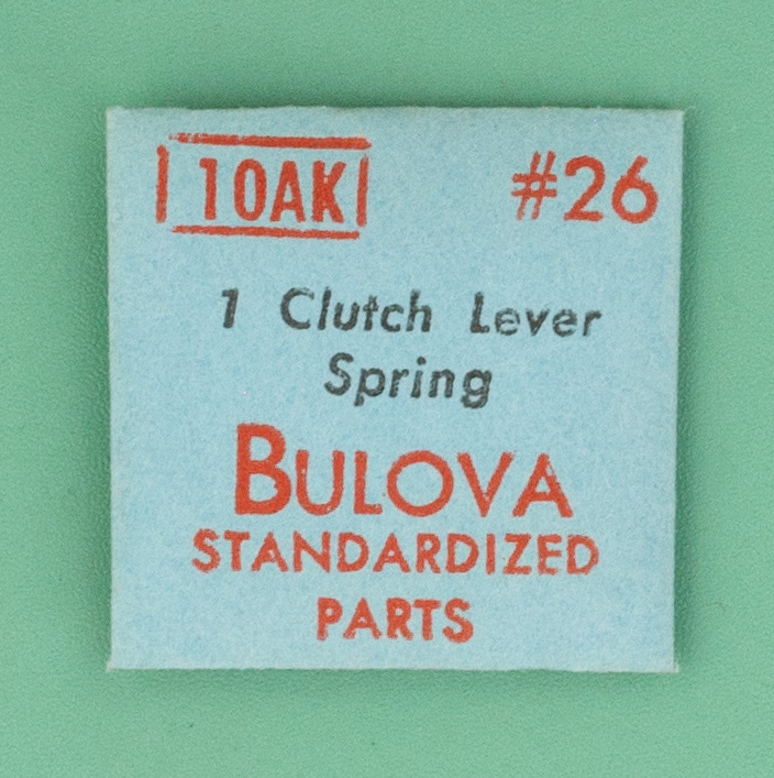 Genuine Bulova Part 26 Clutch Lever Spring 10AK 10BH NOS 00112