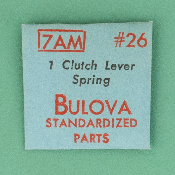 Gen Bulova Part 26 Clutch Lever Spring 7AD 7ADC 7AM 7AMC 7BS 7BSC 7BU NOS 00113
