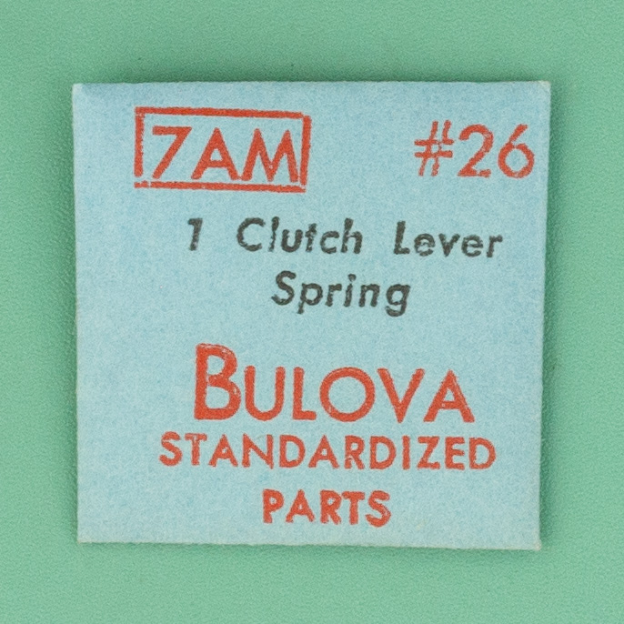 Gen Bulova Part 26 Clutch Lever Spring 7AD 7ADC 7AM 7AMC 7BS 7BSC 7BU NOS 0115