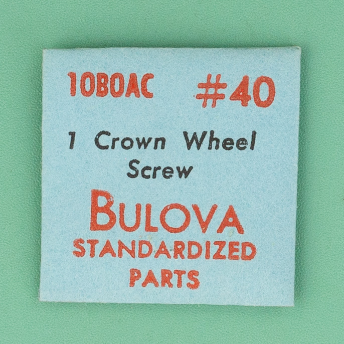 Gen Bulova Part 40 Crown Wheel Screw 10BOAC 10BP 10BPAC 10BPAD NOS 0139