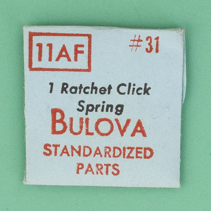 Gen Bulova Part 31 Ratchet Click Spring 11AF 11AFA 11AFACD 11AFC NOS 0151
