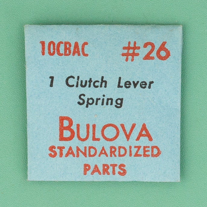 Gen Bulova Part 26 Clutch Lever Spring 10CBAC 10CBCD 11AC 11ACAC 11ACC NOS 0164