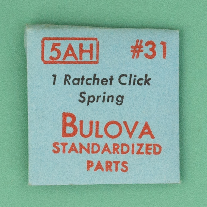 Gen Bulova Part 31 Ratchet Click Spring 5A 5AH 5AN 5AR 5BA 5BC NOS 0177
